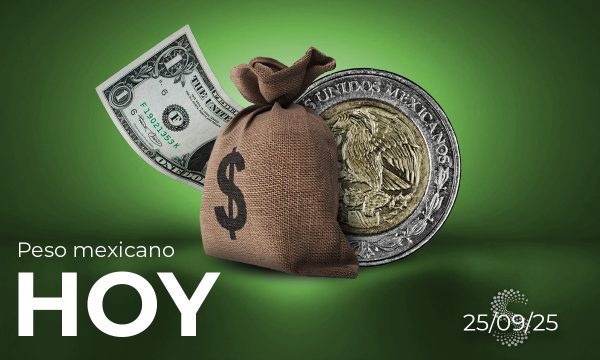 Peso mexicano hoy 25 de septiembre