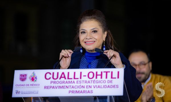 Clara Brugada anunció el inicio del programa de repavimentación "Cualli Ohtli".